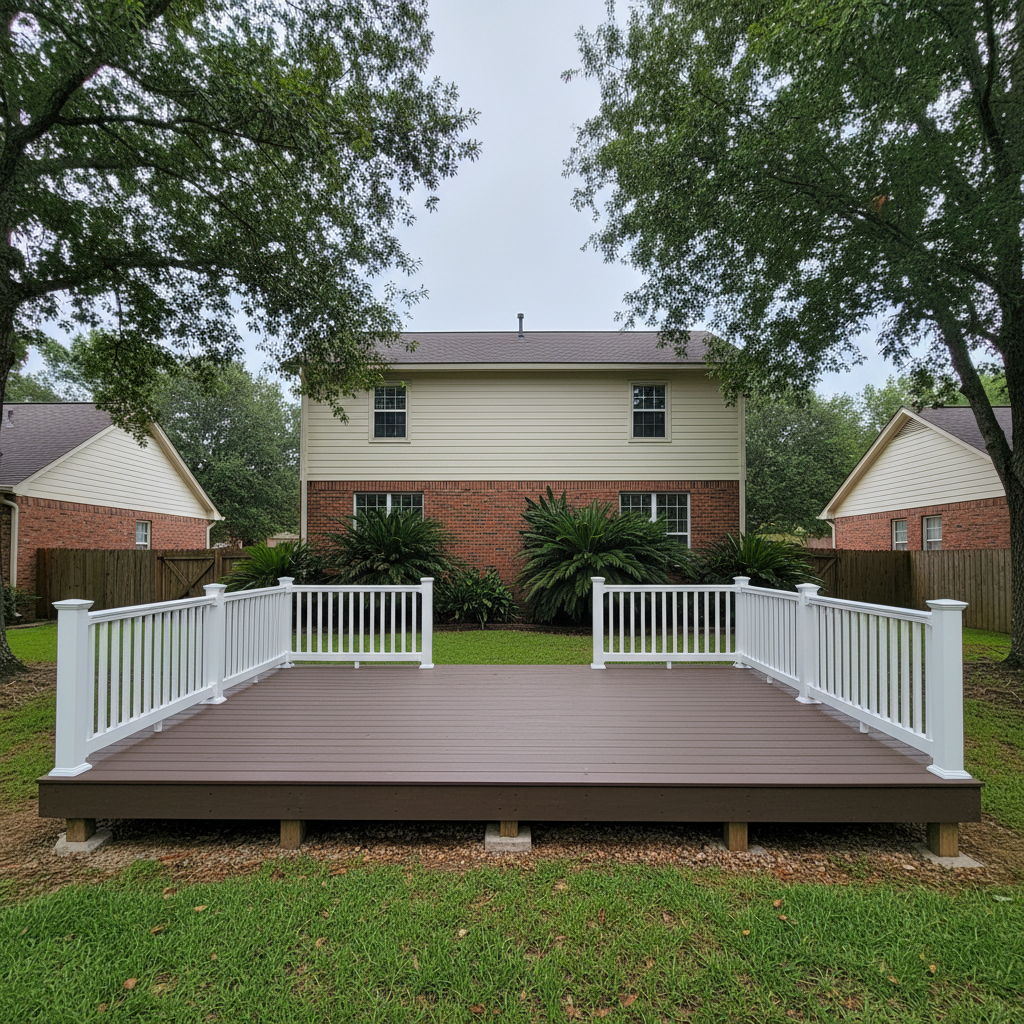 Deck Installation completed by Heritage Deck Solutions in Walls, MS