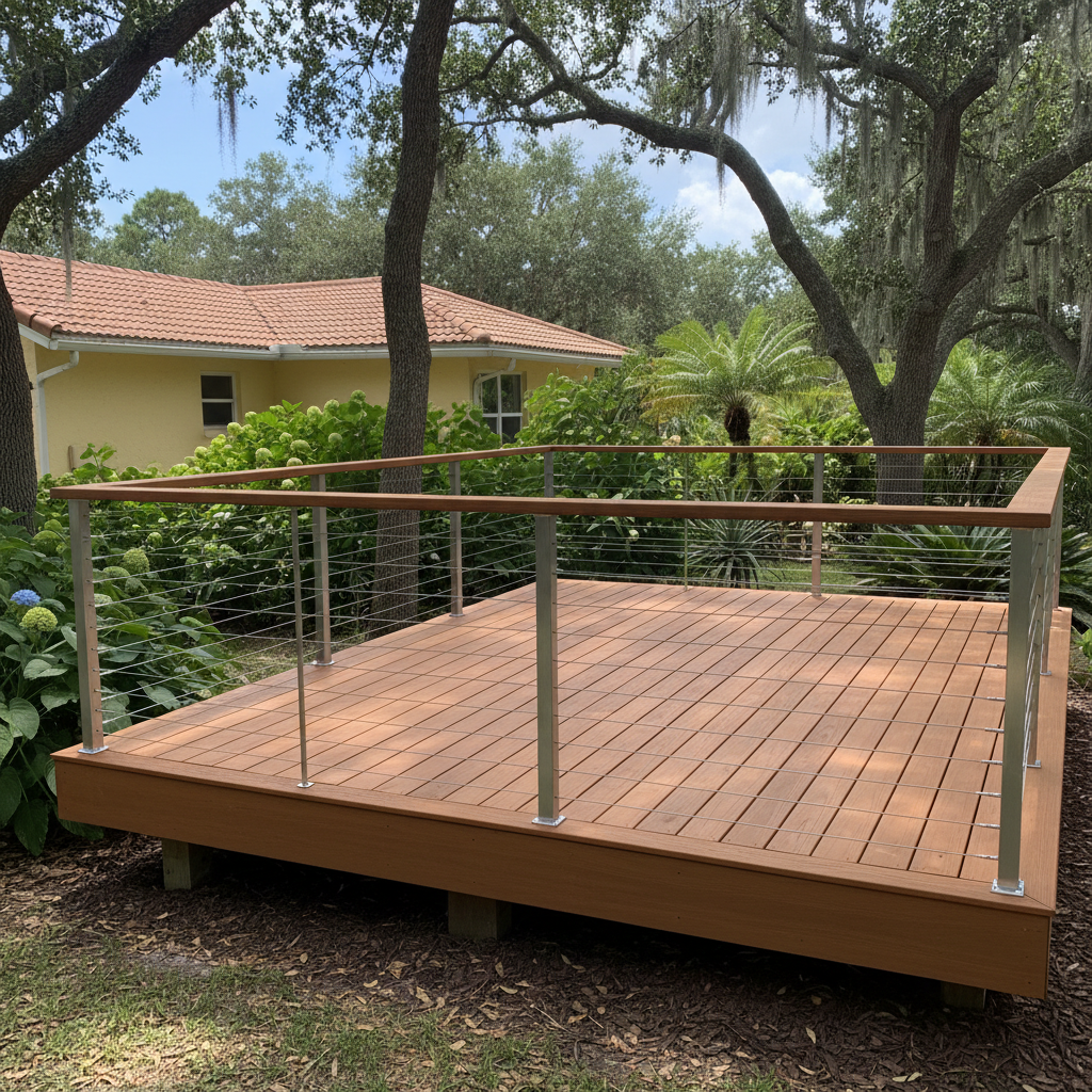 Composite Decking Installation completed by Heritage Deck Solutions in Olive Branch, MS